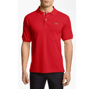 'L1212' Piqué Polo - Red
